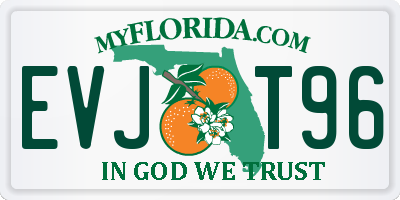 FL license plate EVJT96