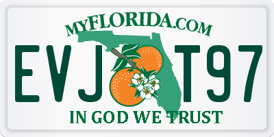 FL license plate EVJT97