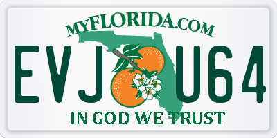 FL license plate EVJU64