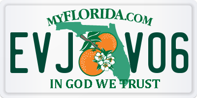 FL license plate EVJV06