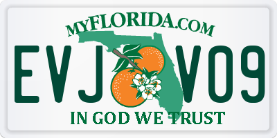 FL license plate EVJV09