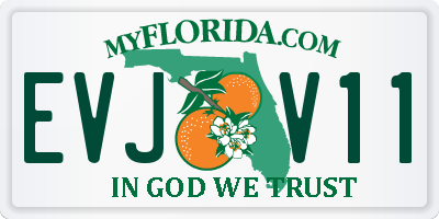 FL license plate EVJV11