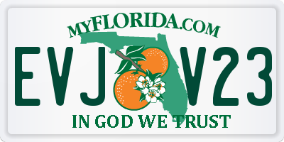 FL license plate EVJV23