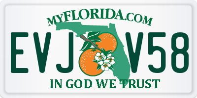 FL license plate EVJV58