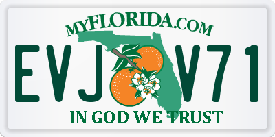 FL license plate EVJV71