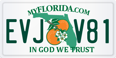 FL license plate EVJV81