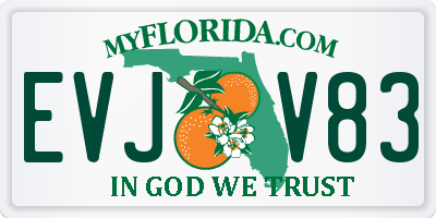 FL license plate EVJV83