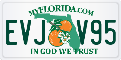 FL license plate EVJV95