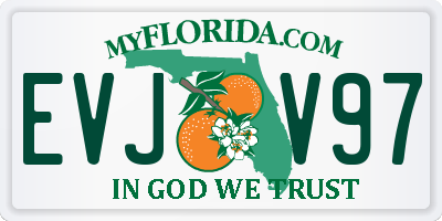FL license plate EVJV97