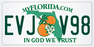 FL license plate EVJV98