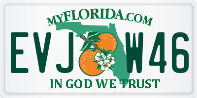 FL license plate EVJW46