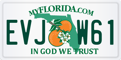 FL license plate EVJW61