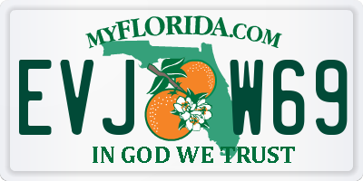 FL license plate EVJW69