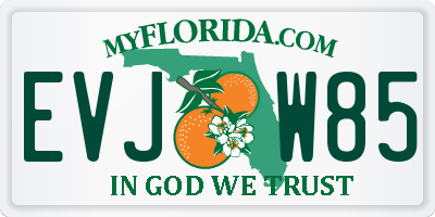 FL license plate EVJW85