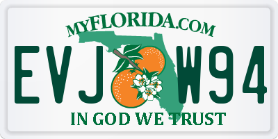 FL license plate EVJW94