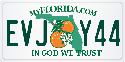 FL license plate EVJY44