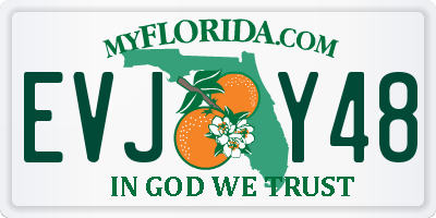 FL license plate EVJY48