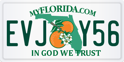 FL license plate EVJY56