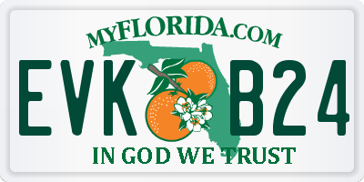 FL license plate EVKB24