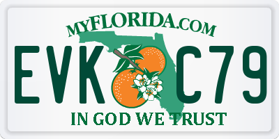 FL license plate EVKC79