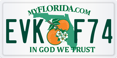 FL license plate EVKF74