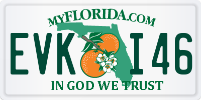FL license plate EVKI46