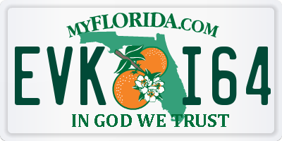 FL license plate EVKI64