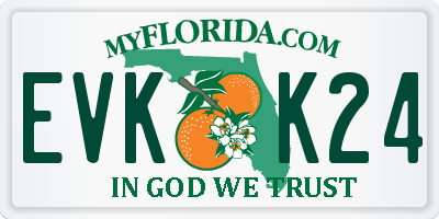 FL license plate EVKK24