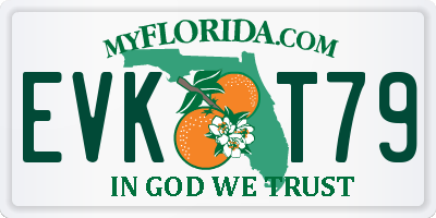 FL license plate EVKT79