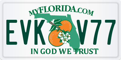 FL license plate EVKV77