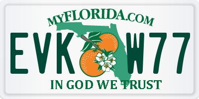 FL license plate EVKW77