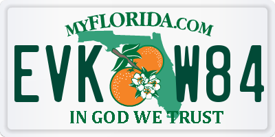 FL license plate EVKW84