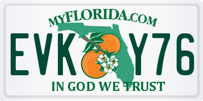 FL license plate EVKY76