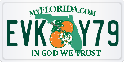 FL license plate EVKY79