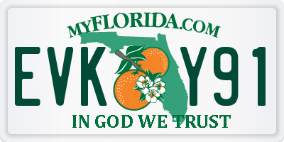 FL license plate EVKY91