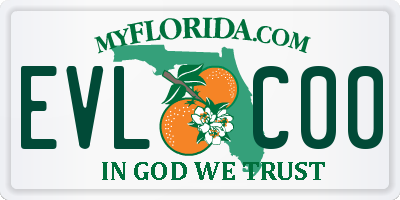 FL license plate EVLC00