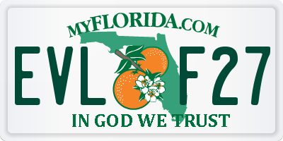 FL license plate EVLF27