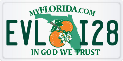 FL license plate EVLI28