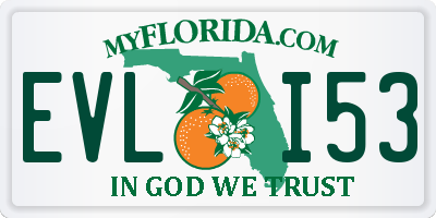 FL license plate EVLI53