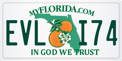 FL license plate EVLI74