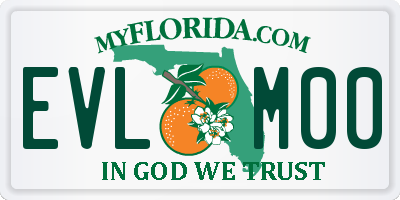 FL license plate EVLM00