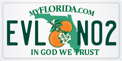 FL license plate EVLN02