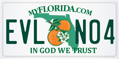 FL license plate EVLN04