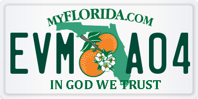FL license plate EVMA04