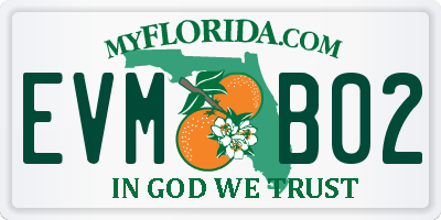 FL license plate EVMB02
