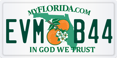 FL license plate EVMB44