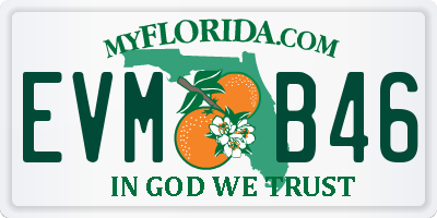 FL license plate EVMB46