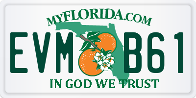 FL license plate EVMB61