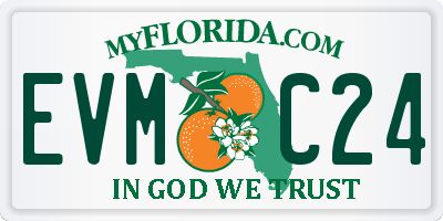 FL license plate EVMC24