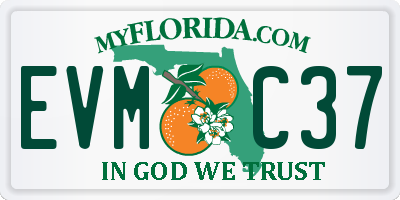 FL license plate EVMC37